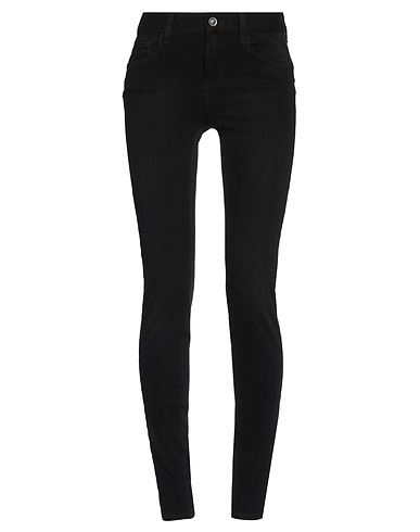 LIU •JO Denim pants X ISKO Black 70% Cotton, 21% Polyester, 9% Elastane