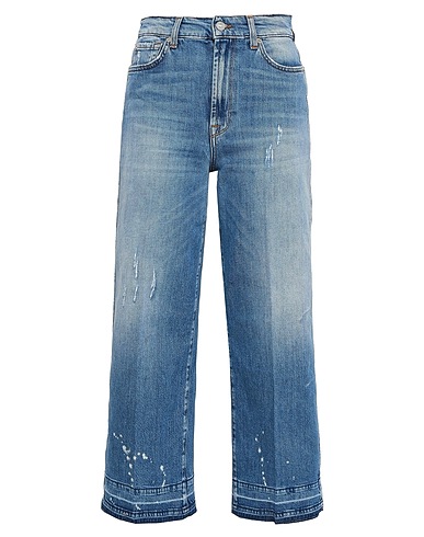 7 FOR ALL MANKIND Denim trousers Blue 98% Cotton, 2% Elastane