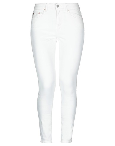 ACNE STUDIOS Denim pants White 91% Cotton, 7% Elastomultiester, 2% Elastane