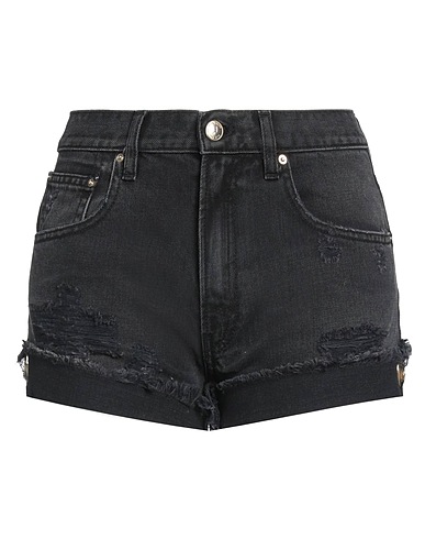 ONEDRESS ONELOVE Denim shorts Black 98% Cotton, 2% Elastane