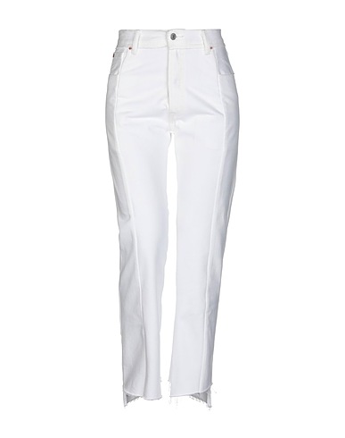 VETEMENTS Denim trousers White 100% Cotton