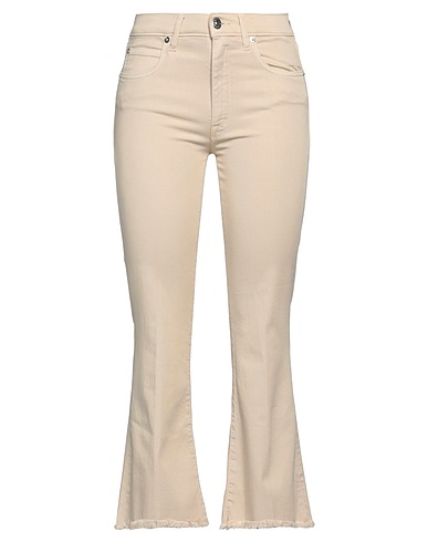 (+) PEOPLE Denim trousers Beige 92% Cotton, 6% Elastomultiester, 2% Elastane
