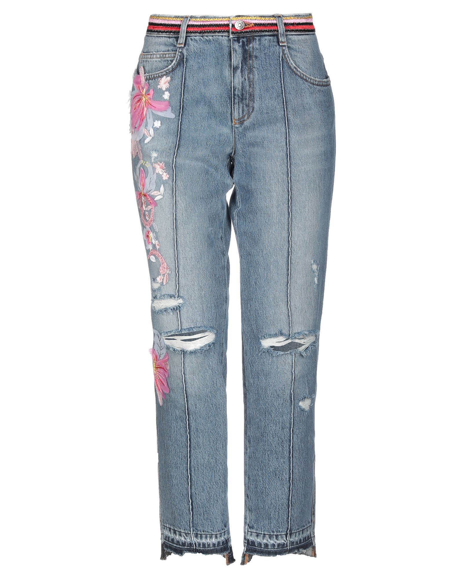 ERMANNO SCERVINO | Grey Women's Denim Pants | YOOX
