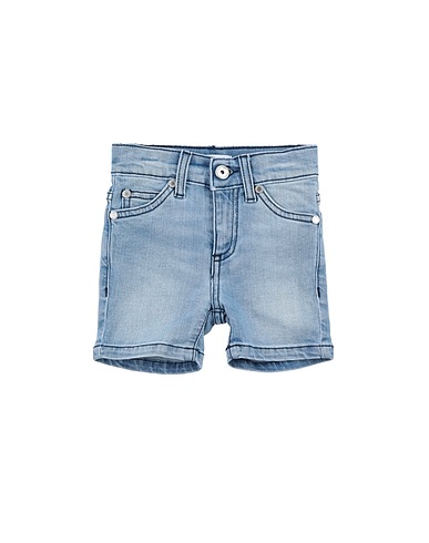 BIKKEMBERGS Denim shorts Blue 98% Cotton, 2% Elastane