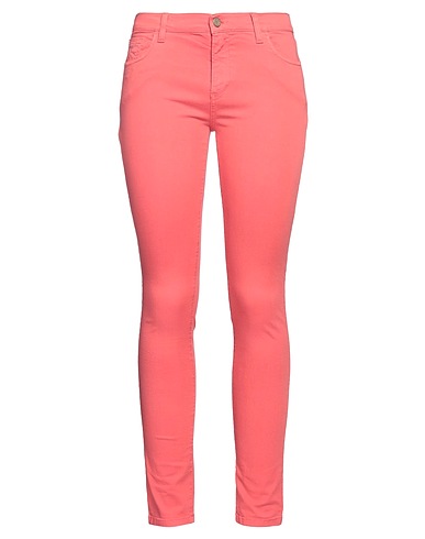 MANILA GRACE Denim trousers Coral 98% Cotton, 2% Elastane