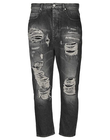 OVERCOME Denim trousers Black 100% Cotton
