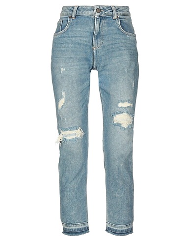BRIAN DALES Denim trousers Blue 95% Cotton, 4% Polyester, 1% Elastane