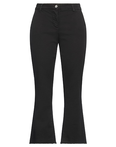 HOPE FASHION Casual trouser Black 98% Cotton, 2% Elastane
