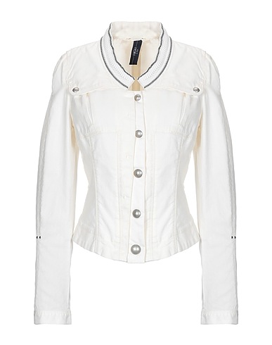 HIGH Denim jacket White 88% Cotton, 10% Linen, 2% Elastane