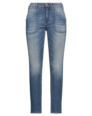 MET JEANS Denim trousers Blue 90% Cotton, 8% Elastomultiester, 2% Elastane