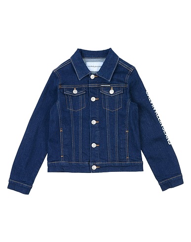CALVIN KLEIN JEANS Denim jacket Blue 99% Cotton, 1% Elastane
