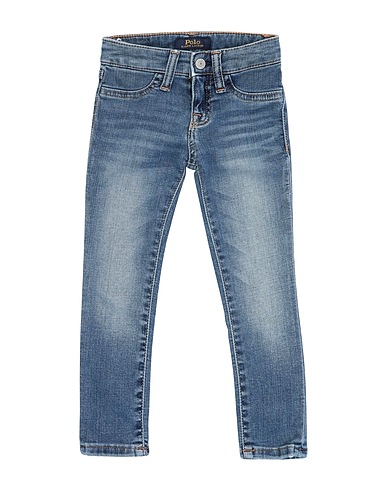 POLO RALPH LAUREN Denim trousers Blue 56% Cotton, 19% Polyester, 14% Lyocell, 10% Viscose, 1% Elastane