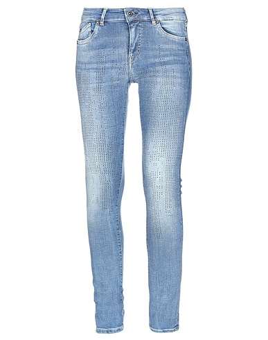 PEPE JEANS Denim trousers Blue 93% Cotton, 5% Polyester, 2% Elastane