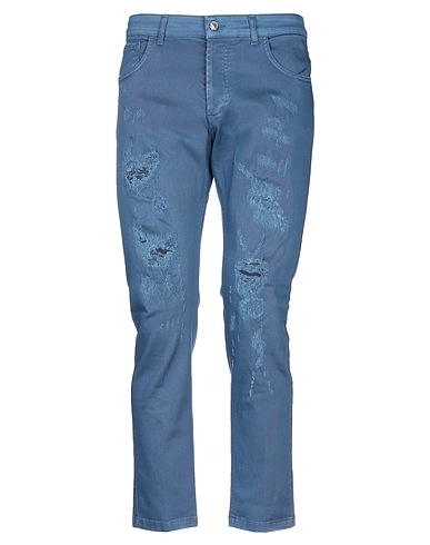 ENTRE AMIS Denim pants Slate blue 97% Cotton, 3% Elastane