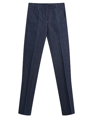 MONCLER Denim trousers Blue 75% Cotton, 24% Polyester, 1% Elastane