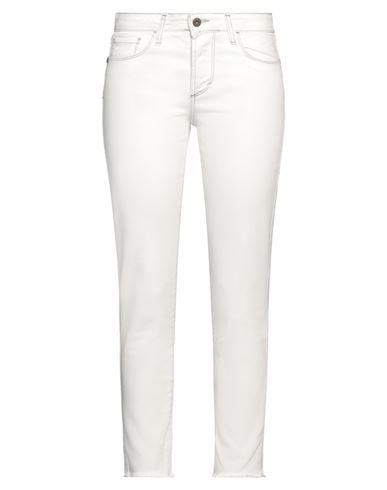 Merci .., Woman Jeans White Size 29 Cotton, Elastane