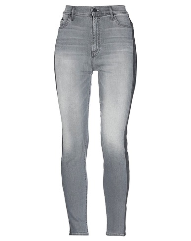 MOTHER Denim trousers Grey 84% Cotton, 10% Modal, 4% Polyester, 2% Elastane