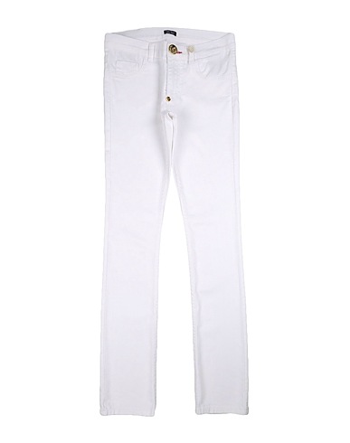 PHILIPP PLEIN Denim pants White 98% Cotton, 2% Lycra®