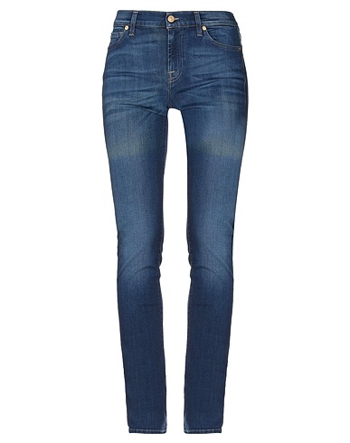 7 FOR ALL MANKIND Denim trousers Blue 69% Cotton, 15% Polyester, 14% Lyocell, 2% Elastane