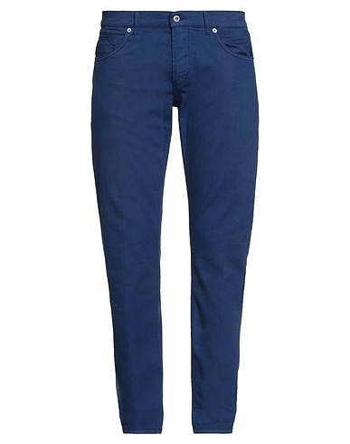 DONDUP Denim pants Bright blue 99% Cotton, 1% Elastane