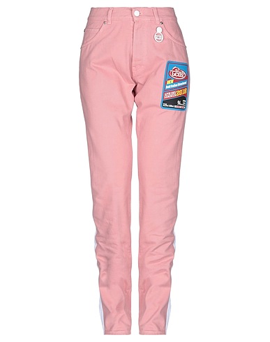 GCDS Denim trousers Pink 100% Cotton