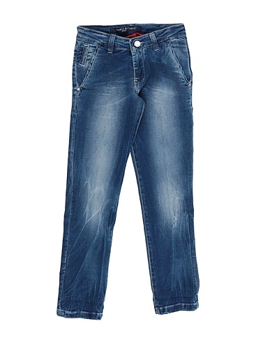 MANUELL & FRANK Denim trousers Blue 98% Cotton, 2% Elastane
