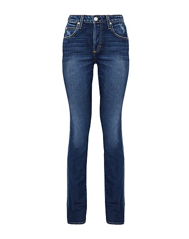 AMO Denim pants Blue 98% Cotton, 2% Elastane