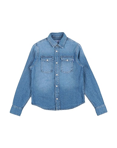 JACK & JONES Denim shirt Blue 100% Cotton
