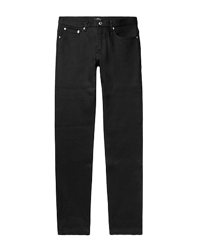 A.P.C. Denim trousers Black 98% Cotton, 2% Elastane