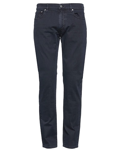 DUNHILL Denim trousers Midnight blue 98% Cotton, 2% Elastane