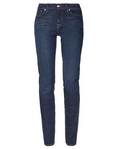 7 FOR ALL MANKIND Denim trousers Blue 69% Cotton, 15% Polyester, 14% Lyocell, 2% Elastane