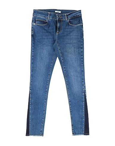 LIU •JO Denim trousers Blue 84% Cotton, 14% Polyester, 2% Elastane