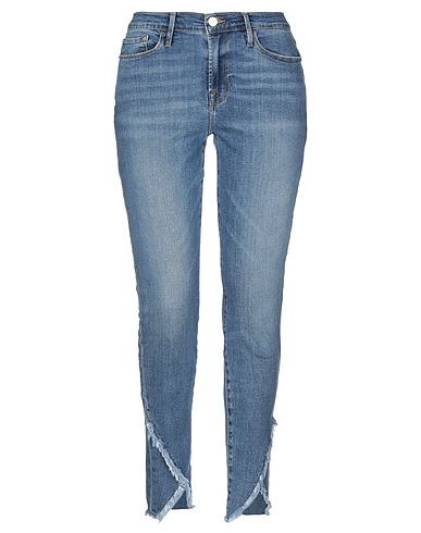 FRAME Denim trousers Blue 68% Cotton, 25% Lyocell, 5% Polyester, 2% Elastane