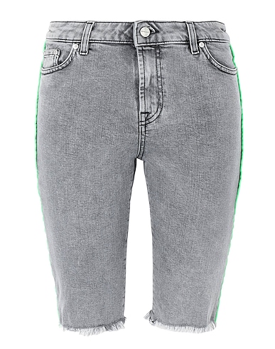 REPRESENT Denim shorts DENIM RIDING SKIRT
 Grey 92% Cotton, 6% Elastomultiester, 2% Elastane