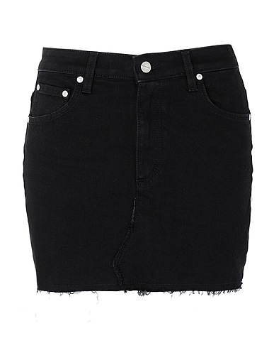 REPRESENT Denim skirt DENIM SKIRT
 Black 92% Cotton, 6% Elastomultiester, 2% Elastane