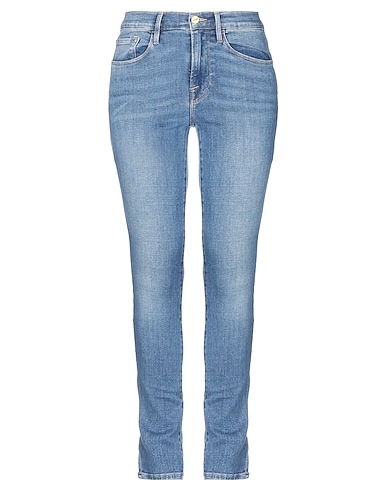 FRAME Denim trousers Blue 91% Cotton, 7% Polyester, 2% Elastane