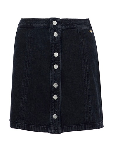 J BRAND x BELLA FREUD Denim skirt Black 81% Cotton, 19% Lyocell