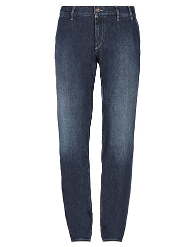 JECKERSON Denim pants Blue 93% Cotton, 5% Polyester, 2% Elastane