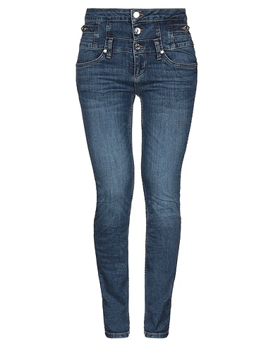LIU •JO Denim pants Blue 99% Cotton, 1% Elastane