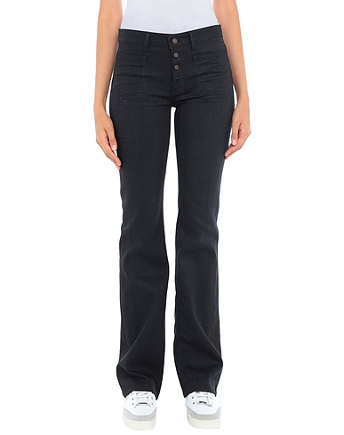 SAINT LAURENT Bootcut Jeans Black 98% Cotton, 2% Elastane