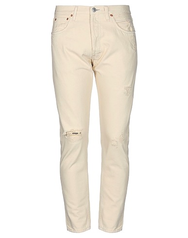 HAIKURE Denim trousers Ivory 100% Cotton