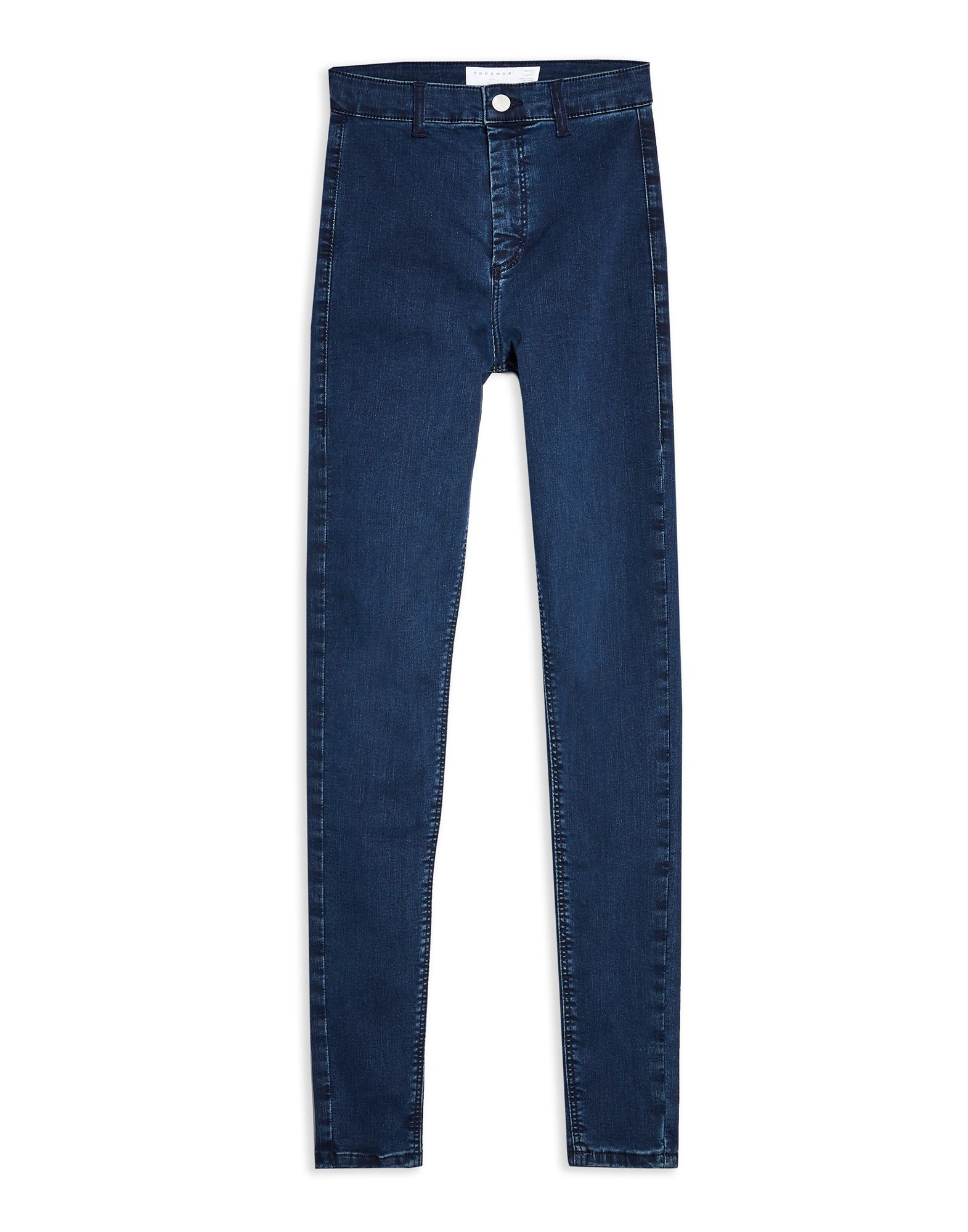 topshop blue joni jeans with belt loops