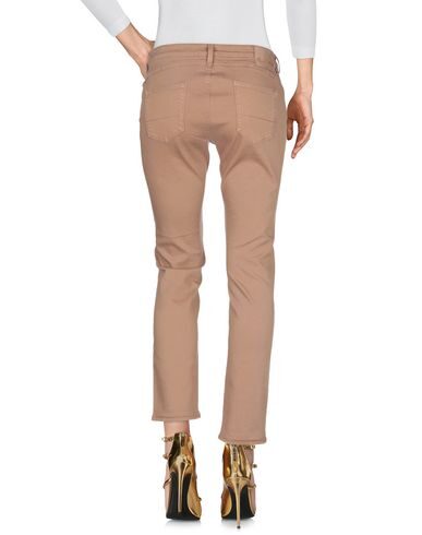 Shop P_jean Woman Jeans Camel Size 32 Cotton, Elastane In Beige