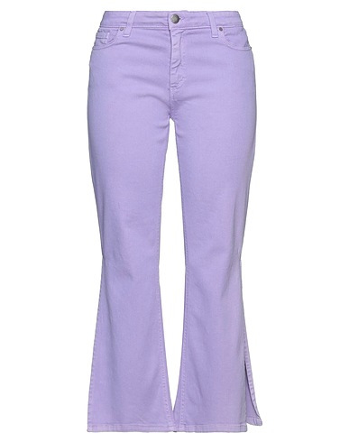 FEDERICA TOSI Bootcut Jeans Lilac 98% Cotton, 2% Elastane