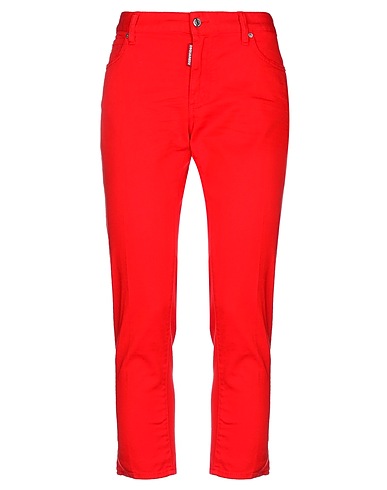DSQUARED2 Casual trouser Red 98% Cotton, 2% Elastane, Polyester