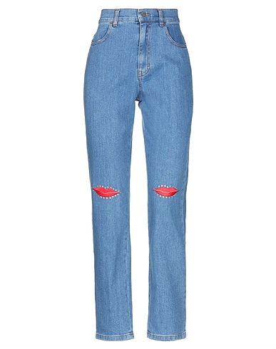 VIVETTA Denim trousers Blue 98% Cotton, 2% Elastane