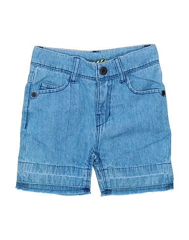 MARC JACOBS Denim shorts Blue 100% Cotton, Soft Leather