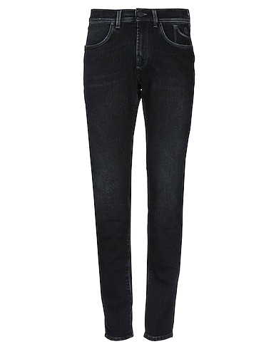 JECKERSON Denim trousers Charcoal 99% Cotton, 1% Elastane