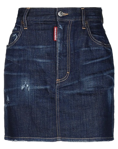 DSQUARED2 Denim skirt Blue 98% Cotton, 2% Elastane