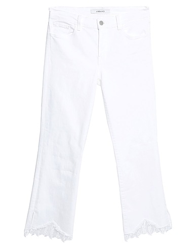 J BRAND Bootcut Jeans White 90% Cotton, 8% Polyester, 2% Elastane
